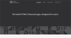 Desktop Screenshot of giantmachines.com